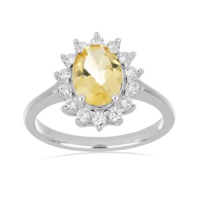 BUY GENUINE STERLING SILVER NATURAL GARNET GEMSTONE HALO RING